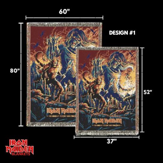 Handmade Iron Maiden Blankets